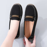 Breakj Single Shoes 2025 Spring And Summer Kraft Bean Shoes Frosted Lazy One Foot Pedal Soft Base Large Mother