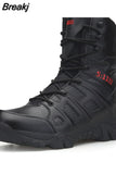 Men's Military Ankle Boot Desert Boots Outdoor Combat Boots for Men Army Cow Suede Tactical Boots Men Casual Hiking Shoe