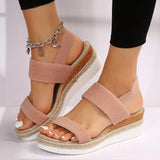 Breakj Slope Heel Sandals Women 2025 Summer New Fish Mouth Tight Feet Thick-Soled