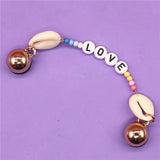 Metal Chain Shoe Charms Accessories Luxury Shiny Rhinestone LOVE Shoe Buckle Decorations fit Kids X-mas Party Gifts