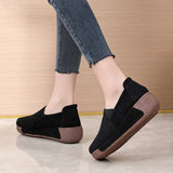 Breakj 2023 New Cow Skin Sneakers Korean Version Of The Fashion Thick-Soled Rocker Women's Singles Mother Shoes Casual Women's