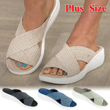 Fashion Women's Slippers Summer Outdoor Beach Female Flats Plus Size Slipper Casual Comfortable Platform Ladies
