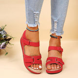 Breakj Summer New Retro Women's Sandals Car Line Hole Shoes Large-Size Round Head And Comfortable Sandals