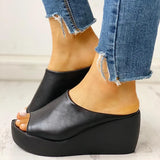 Flip Flops 2021 Women Beach Wedges Slippers Summer Gladiator Sandals Women Casual Shoes Woman Platform Flip