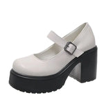 Quality Rubber Sole Japanese Style Platform Lolita Shoes Women Vintage Soft Sister Girls Shoes School mary jane shoes