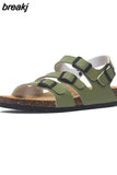 2023 New Summer Fashion Women Sandals Buckle Cork Beach Casual Outside Non-slip Slipper