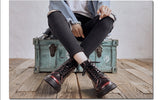 Women Boots Classic Genuine Leather Shoes Women Autumn Winter Boots Leather Punk Ankle Botas Mujer Fur Winter Chaussures