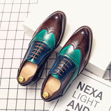 Large Size Men's Leather Shoes British Style Hit Color Men Shoes New Fashion Design High Quality Casual Dress