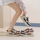 Breakj 2025, Small White Shoes New Korean Version Ins Schoolgirls Taller Platform Sports Board Shoes Casual Shoes