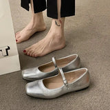Sandals Woman Leather Suit Female Beige Shoes Lady 2024 Ankle Strap Shallow Mouth Cross Summer Heels Low-heeled Black New