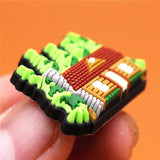 Berlin London PVC Shoe Charms Christmas Villa House Bird Shoe Accessories Decorations fit Croc Bracelet Kids