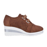 2022 New High Heel Lady Casual Women Sneakers Leisure Platform Shoes Breathable Height Increasing Shoes Women Flats Plus Size