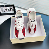 Breakj Korean Version Of Forrest Gump Shoes Female Spring 2025 New Student Running Sports Versatile High Dad Shoes