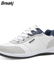 New Men Shoes Lace-Up Men Sneakers Microfiber Leather Casual Shoes For Men Classic Best Sell Footwear Winter