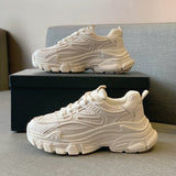 Version Of Dad Shoes Female Spring 2023 New Fashion Platform Platform Sports Shoes Student Tie Heighten Casual