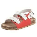 Summer Kids Beach Print Cork Sandals for Girls Boys Children Outdoor Casual Non-slip Flat with Cute Slide