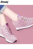 Women's Shoes 2023 Internal Increase Casual Shoes Women Fly Weave Breathable Shoes Ladies Platform Comfort Shoes Zapatos