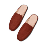 Breakj And Autumn Flat Bottom Slippers Women's Muller Shoes Half-Dragging Lazy People Wearing Heel Single Shoes Size