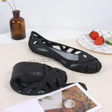 Women Sandals Hollow Flat Shoes Female Slip on Sandals Fashion Soft Light Slides Ladies Comfortable Beach