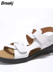 Women Sandals Casual Platform Shoes For Ladies Summer Fashion Beach Roman Female Design Footwear Plus Size Leopard