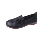 Breakj 2023 New Large Size Women's Shoes Soft Sole Single Shoes Women's Comfortable Mother Shoes Non-Slip Middle-Aged Flat