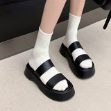 Size 34-39 Women Sandals Rome Wedges Heels Summer Shoes Woman Slippers 2023 High Heeled Sandal Casual Platform