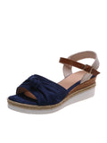 Breakj New Sandals Women's Bow Rope Soles Light Women's Shoes Fish Mouth Thick-Soled