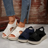Breakj 2024 Autumn Fish Head Casual Sleeve Fashion Sandals Low-Heeled Women's Shoes Origin Large-Size