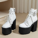 Women Ankle Boots 2023 Winter Brand Design Great Quality Gothic Style Comfy Cool Street Women Shoes Boots Big Size