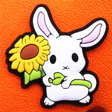 Away Shoe Buckle Accessories PVC Cute Totoro No Face Man Designer Shoe Charm Decorations fit Croc Jibz Party Kids