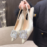 Shoes on Sale 2023 New Women's Pumps Summer Stiletto Women Sandals Elegant Pointed Toe Shallow Mouth Black Heels