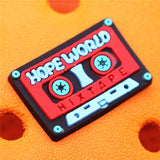 Cute Beetle Football WFH Shoe Buckle Accessories Love Your Mother Shoe Charm Decorations fit Croc Jibz Wristbands Kids