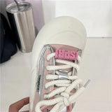 Women's sports shoes Thick Platform Sneakers Women Running Designer y2k Sneakers Casual Pu Leather Vulcanized