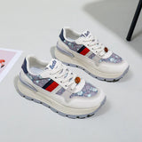 Breakj Korean Platform Dad Shoes Spring 2024 New Street Photo Female Student Sneakers Heighten Casual