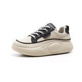 Breakj Women's Shoes Spring 2024 New Ins Korean Version High Top Small White Shoes Female Students High Help Platform Casual Shoes Tide XW