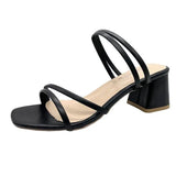 2021 Sexy Sandals Straps Cross-shoes Black Shoes for Women Clogs with Heel Women's Womens Wedges Summer Heels Med