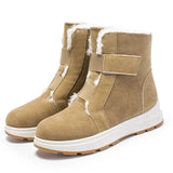 Suede Thicken Plush Snow Boots for Women Winter Plus Size Keep Warm Ankle Boots Woman Non Slip Platform Cotton Padded