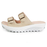 Women Wedge Sandals Premium Orthopedic Open Toe Sandals Anti-slip Casual Women's Sandals Genuine Summer Flats