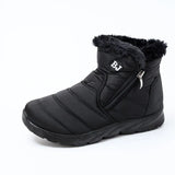 Boots Waterproof Snow Boots Female Plush Winter Boots Women Warm Ankle boots Winter Shoes Women casual flat shoes