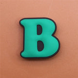 PVC Capital English Letters Shoe Charms Shoes Accessories Croc Shoe Buckle Decorations Ormaments fit JIBZ Party Kid's