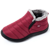 Boots Winter Plus Size Men Shoes Warm Fur Snow Boots Plush Inside Shoes Black Winter Boots For Men Waterproof Mans