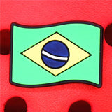 Crock Charms Accessories PVC Shoe Croc Buttons Sandals Charm Decoration Brazil Korea Britain Switzerland Flag