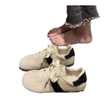Wind Ugly Cute Round Head Anti-Smooth Detraining Shoes Female 2024 Summer And Autumn New Lace-Up Sports Leisure Forrest Gump