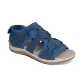 Breakj Women's Sandals Summer New Round Head Breathable Casual Sandals Large-Size Flat Beach Sandals