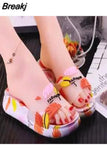 Soft Womans Sandals Outside Summer Womans Home Slippers Indoor Flat Non-slip Bath Bathroom Ladies Slides Beach Casual