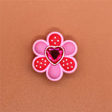 Sale 1 pcs Original Shoe Charms Rhinestone Flower Garden Shoe Buckle Accessories Decorations Fit for Croc JIBZ Kids