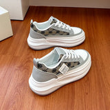 Breakj Korean Version Of The New Dad Shoes Female 2025 Spring Student Running Sports Platform Increased Casual Shoes Female XT