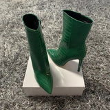 Boots For Women High heels Fashion Pointed toe Ladies Sexy High Heel shoes 2023 New Autumn Winter Boots Size