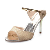 Breakj Sexy High-Heeled Women Cold Slippers With Fashion Fish Mouth Fine Heel Nightclub Sandals Large Size