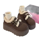 Breakj And Winter 2025 New Thick-Soled Birken Shoes Women's Fashion Casual Pine Cake Warm Cotton